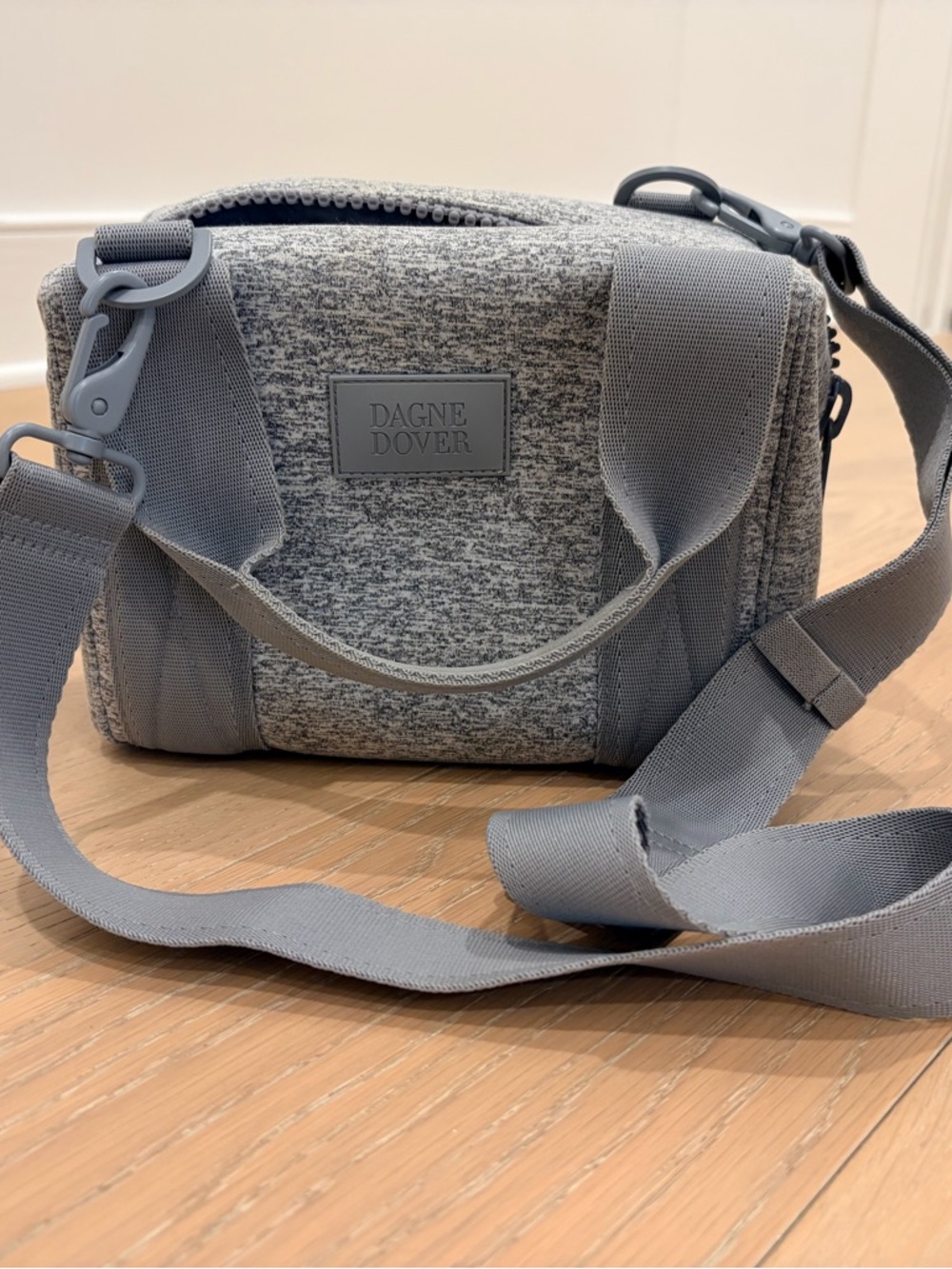Dagne Dover Landon carryall in heather grey, extra small